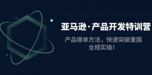 亚马逊产品开发特训营：商品出单方式，快速突出重围，全过程实际操作！ - 严选资源大全 - 严选资源大全