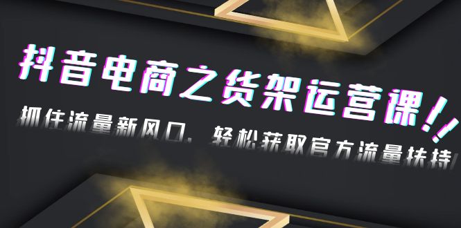 2023抖音视频电商货柜引流课程：把握住全新的数据流量出口，轻松获取官方网站数据流量支撑！-严选资源大全