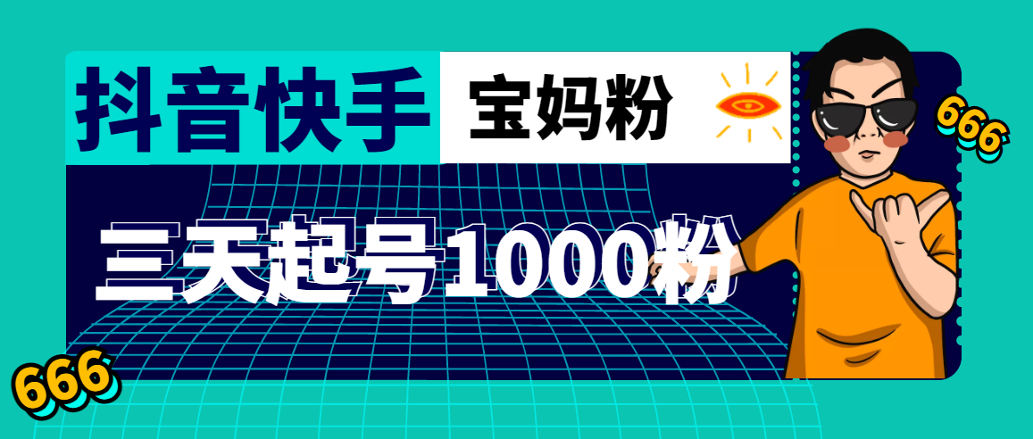 抖音和快手3天养号增粉1000精准粉丝的核心思想【详尽打法基础教程】 - 严选资源大全 - 严选资源大全