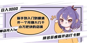 拼多多平台开实体店打卡群:从入门到精通(昨天群里有很多小伙伴一天赚3000)2月26日升级。 - 严选资源大全 - 严选资源大全