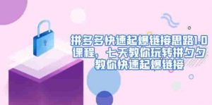 拼多多快上线超链接策略1.0课程培训，一周教玩拼夕夕，教你如何快上线超链接 - 严选资源大全 - 严选资源大全