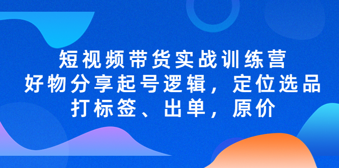 短视频销售实战演练夏令营，好东西分享号码逻辑，准确定位选择添加标签、订单、价格、价格 - 严选资源大全 - 严选资源大全