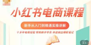 小红书电子商务初学者开始精通实践课程，实践课程做爆炸性产品笔记，开实体店经营 - 严选资源大全 - 严选资源大全