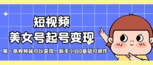 短视频美女号转现，第一个短视频可转现，新手入门0基本易操作 - 严选资源大全 - 严选资源大全