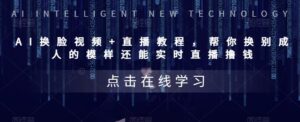 AI换脸视频+直播教程，帮你换别成人的样子，还可以实时直播赚钱 - 严选资源大全 - 严选资源大全