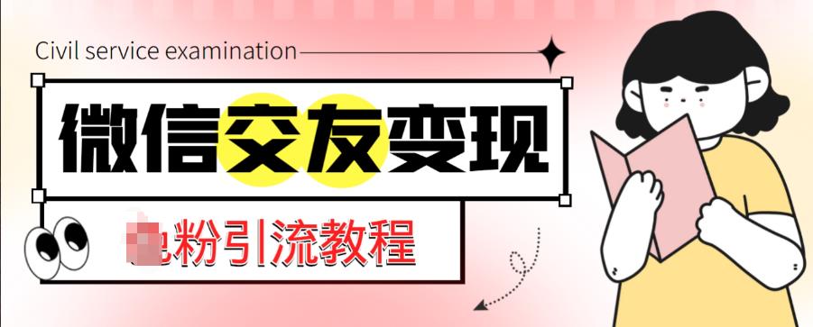 微信交友转现新项目，吸引各大网站LSP粉丝准确转现，小白可快速上手，日收入500-严选资源大全