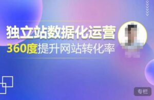 自建站数据化运营,360度提高网站转化率,数亿级自建站热销,陪你用数据说话,提高转化率超过4% - 严选资源大全 - 严选资源大全
