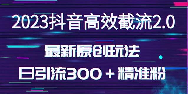 日引300＋自主创业粉，独家代理抖音视频高效截留2.0游戏玩法(使用价值1280)-严选资源大全