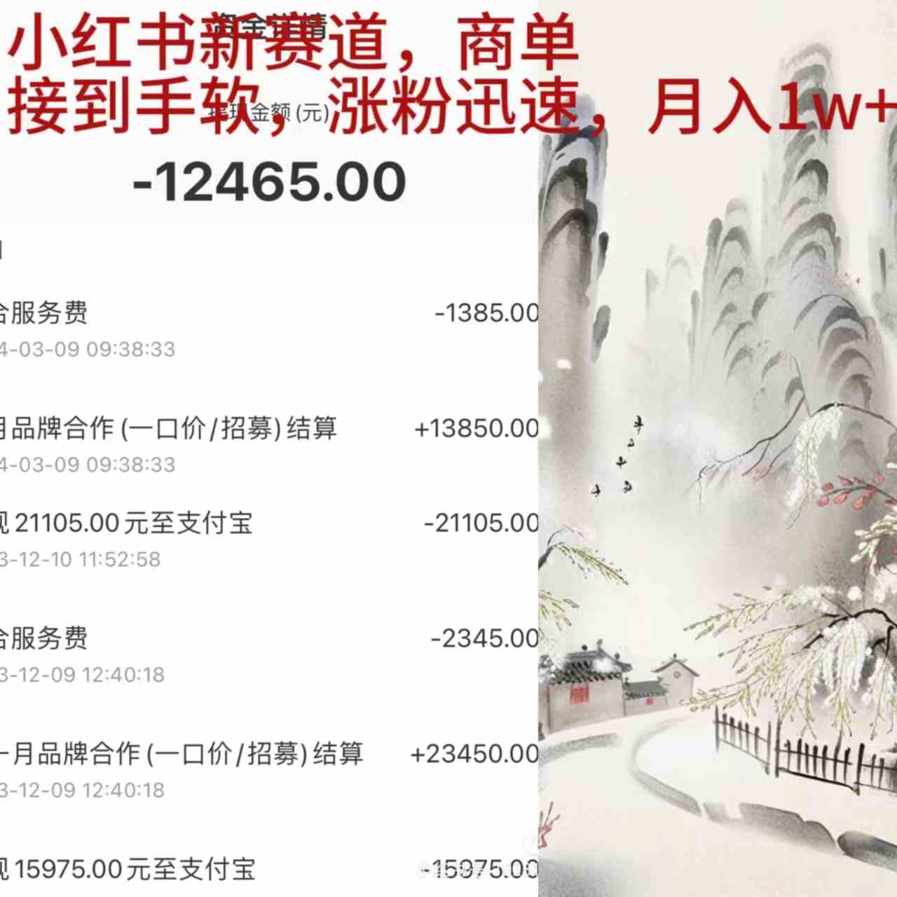 （9476期）小红书新赛道，商单接到手软，涨粉迅速，月入1w+ - 严选资源大全 - 严选资源大全