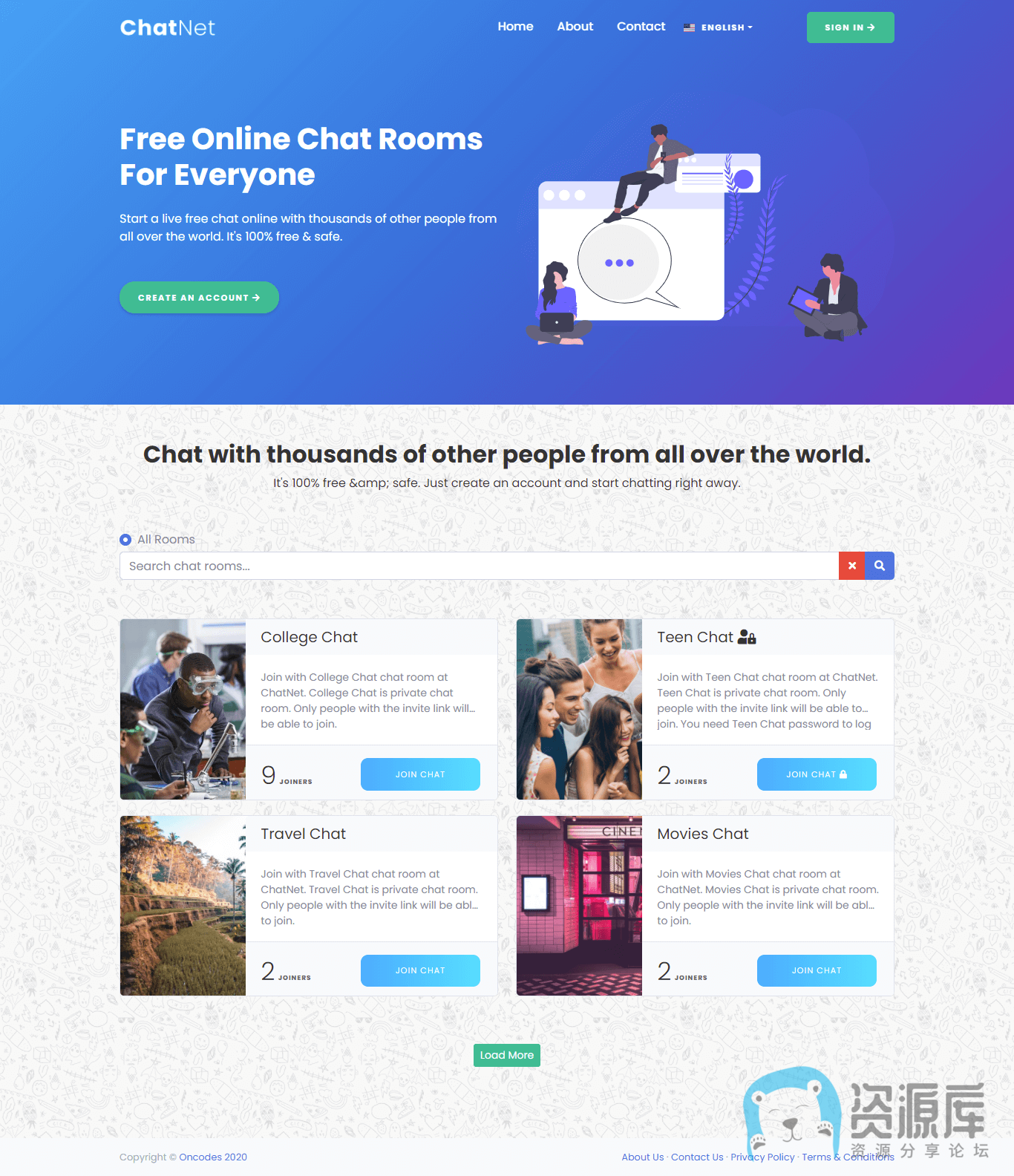 ChatNet -PHP聊天室和私人聊天程序 v1.9 - 严选资源大全 - 严选资源大全