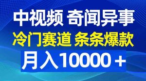 (9627期)中视频奇闻异事,冷门赛道条条爆款,月入10000+ - 严选资源大全 - 严选资源大全