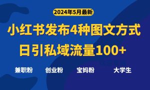 (10677期)最新小红书发布这四种图文,日引私域流量100+不成问题, - 严选资源大全 - 严选资源大全