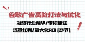 谷歌广告高阶打法与优化,凝结行业精华/带你抓住流量红利/最大化ROI(23节) - 严选资源大全 - 严选资源大全
