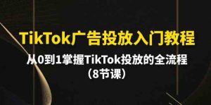 (10085期)TikTok广告投放入门教程,从0到1掌握TikTok投放的全流程(8节课) - 严选资源大全 - 严选资源大全
