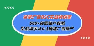 (10096期)谷歌广告B2C实战特训营,500+谷歌账户经验,实战演示从0-1搭建广告账户 - 严选资源大全 - 严选资源大全