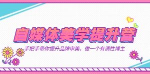 自媒体-美学提升营 手把手带你提升-品牌审美,做一个有调性博主(11节课) - 严选资源大全 - 严选资源大全