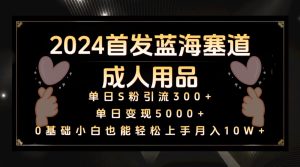 2024首发蓝海塞道成人用品，月入10W+保姆教程 - 严选资源大全 - 严选资源大全