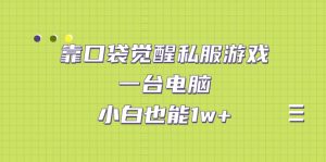靠口袋觉醒私服游戏，一台电脑，小白也能1w+（教程+工具+资料） - 严选资源大全 - 严选资源大全