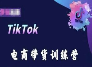 TikTok电商带货训练营,跟随时代潮流,跨境掘金 - 严选资源大全 - 严选资源大全