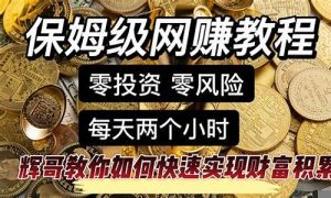 网赚教程全攻略，财富从这里起航 - 严选资源大全 - 严选资源大全