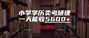 小学学历卖考研课程,一天收5600(附3580G考研合集 - 严选资源大全 - 严选资源大全