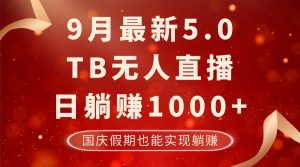 9月最新TB无人,日躺赚1000+,不违规不封号,国庆假期也能躺! - 严选资源大全 - 严选资源大全