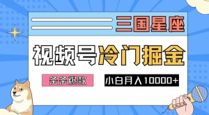 2024视频号三国冷门赛道掘金,条条视频爆款,操作简单轻松上手,新手小白也能月入1w - 严选资源大全 - 严选资源大全