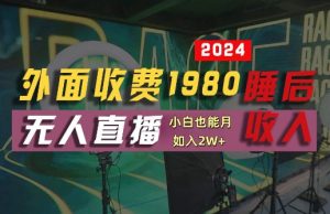 外面收费1980的支付宝无人直播技术+素材,认真看半小时就能开始做,真正睡后收入【揭秘】 - 严选资源大全 - 严选资源大全