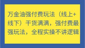 万金油强付费玩法(线上+线下)干货满满,强付费最强玩法,全程实操不讲逻辑 - 严选资源大全 - 严选资源大全