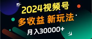 2024视频号多收益的新玩法,月入3w+,新手小白都能简单上手! - 严选资源大全 - 严选资源大全