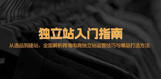 独立站入门指南：从选品到建站，全面解析跨境电商独立站运营技巧与爆品打造方法 - 严选资源大全 - 严选资源大全