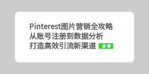 (13097期)Pinterest图片营销全攻略:从账号注册到数据分析,打造高效引流新渠道 - 严选资源大全 - 严选资源大全