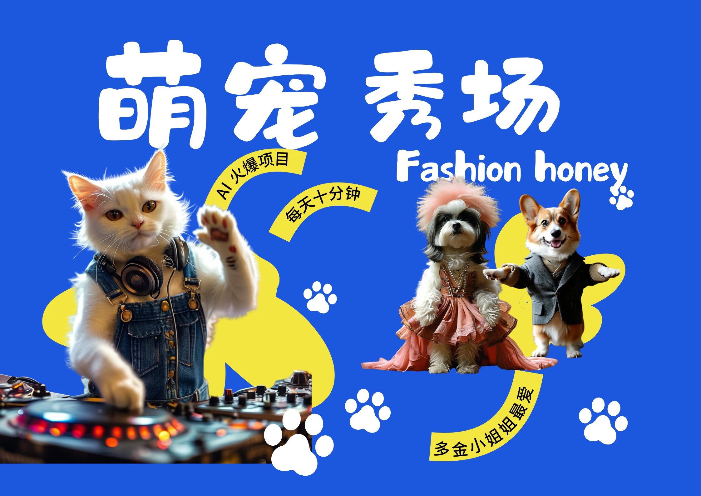 AI热门爆款项目玩转AI，酷飒动物跳舞走秀，时尚喵FASHION汪，多金小姐姐最爱的，轻松月入破W - 严选资源大全 - 严选资源大全