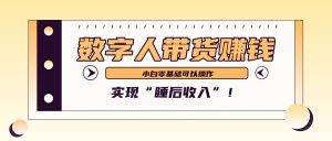 数字人带货2个月赚了6万多,做短视频带货,新手一样可以实现“睡后收入”! - 严选资源大全 - 严选资源大全