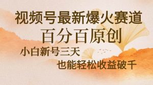 (13225期)视频号最新爆火赛道,中老年粉深信不疑,百分百原创,新号三天收益轻松… - 严选资源大全 - 严选资源大全