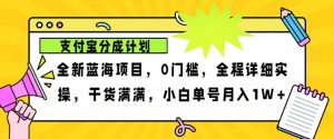 2024年下半年新风口,支付宝分成计划项目玩法,轻松月入1w+ - 严选资源大全 - 严选资源大全