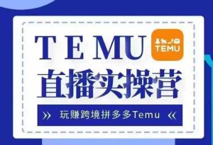 Temu直播实战营，玩赚跨境拼多多Temu，国内电商卷就出海赚美金 - 严选资源大全 - 严选资源大全
