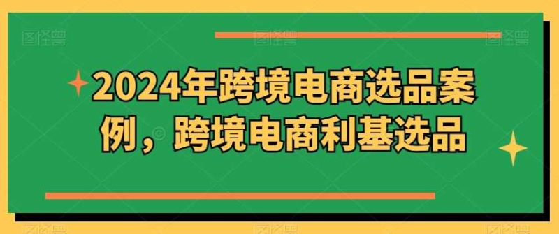 2024年跨境电商选品案例,跨境电商利基选品(更新11月) - 严选资源大全 - 严选资源大全