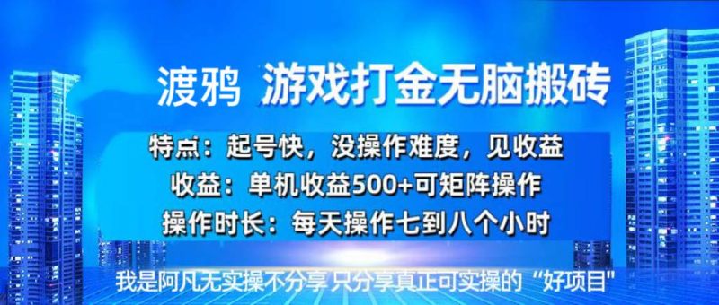 (13501期)韩国知名游戏打金无脑搬砖单机收益500+ - 严选资源大全 - 严选资源大全
