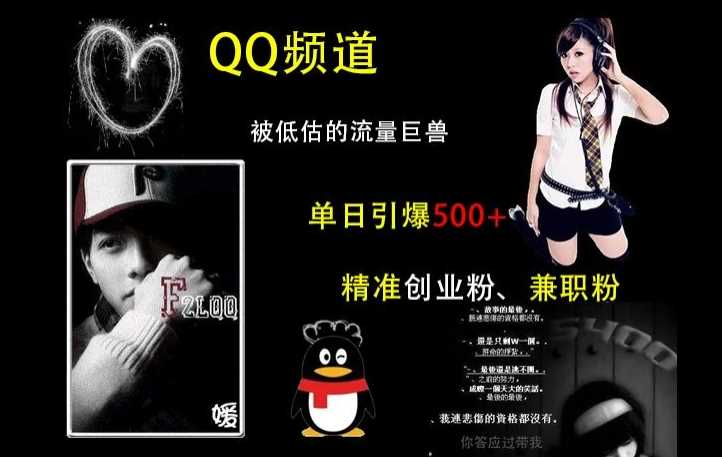 QQ频道：被低估的流量巨兽，单日引爆500+精准创业粉、兼职粉的引流秘籍 - 严选资源大全 - 严选资源大全