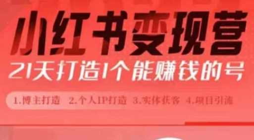 小红书博主课，21天从0到1打造1个能赚钱的红薯号，适用于新手小白 - 严选资源大全 - 严选资源大全