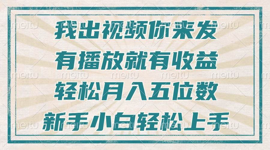 （13667期）不剪辑不直播不露脸，有播放就有收益，轻松月入五位数，新手小白轻松上手 - 严选资源大全 - 严选资源大全