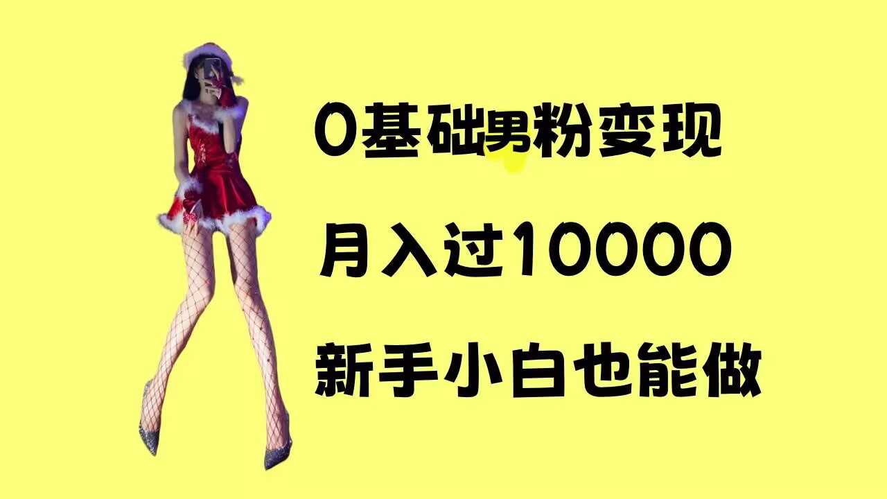 0基础男粉s粉变现，月入过1w+，操作简单，新手小白也能做【揭秘】 - 严选资源大全 - 严选资源大全