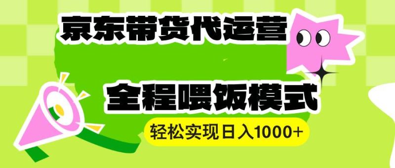 (13957期)【京东带货代运营】操作简单、收益稳定、有手就行!轻松实现日入1000+ - 严选资源大全 - 严选资源大全