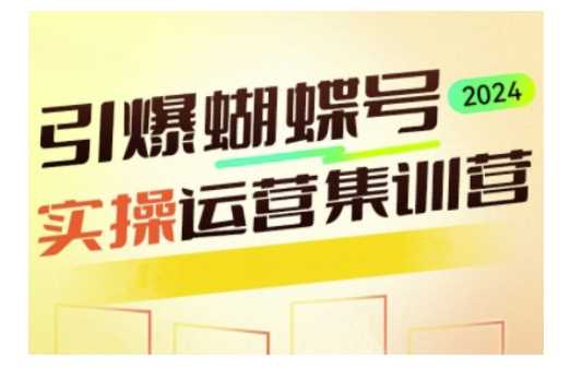 引爆蝴蝶号实操运营，助力你深度掌握蝴蝶号运营，实现高效实操，开启流量变现之路 - 严选资源大全 - 严选资源大全