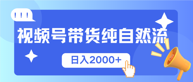 视频号带货,纯自然流,起号简单,爆率高轻松日入2000+ - 严选资源大全 - 严选资源大全