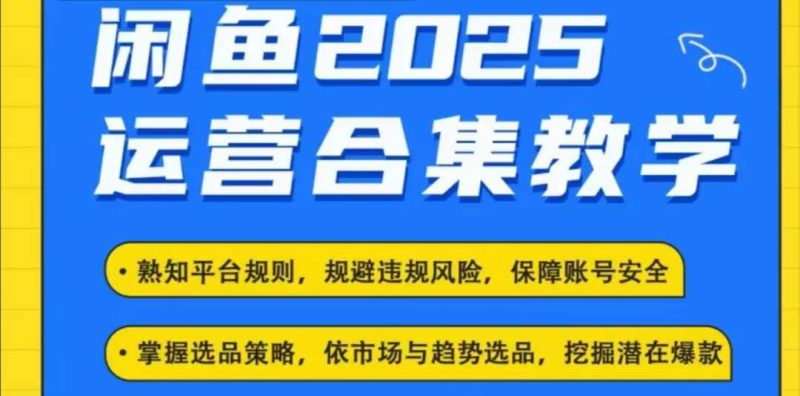 2025闲鱼电商运营全集,2025最新咸鱼玩法 - 严选资源大全 - 严选资源大全