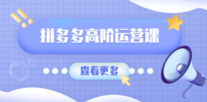 拼多多高阶运营课：极致群爆款玩法，轻付费无尽复制，打造单品爆款之路 - 严选资源大全 - 严选资源大全