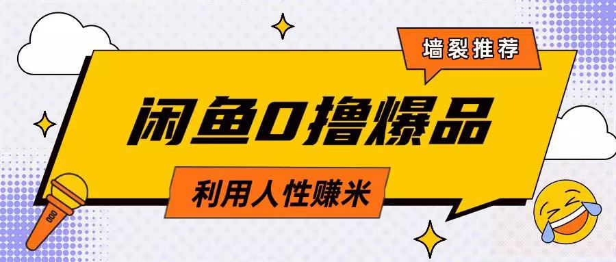 咸鱼0撸玩法利用人性售卖商品达到日挣2张的效果 - 严选资源大全 - 严选资源大全
