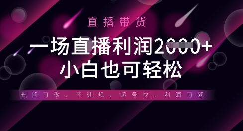 半无人直播带货，一场利润数张，适合所有平台玩法，小白也可轻松 - 严选资源大全 - 严选资源大全